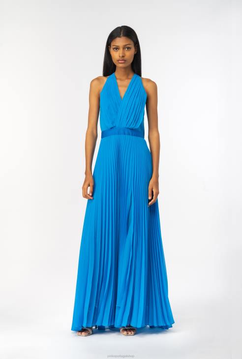 Vestido hotsell chiffon plissado